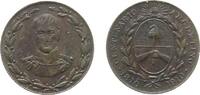 Argentinien Medaille Bronze 100. Jahrestag der Unabhängigkeit, Büste von Martin Jose von vorn / Jakobitermütze, ca. 22 MM -