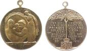 Niederlande tragbare Medaille Bronze Amsterdam - auf Prinzessing Juliana, Kriegerin hält schützend einen Palmzweig über eine Familie / Mehrzeiler und Baum, ca -