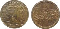 Niederlande Medaille Bronze Willem I. (1772-1843) - auf die 100 Jahrfeier seiner Landung 1813 in Scheveningen, Oranien-Nassau, Löwe vor bewaffneter F -