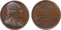Italien Suitenmedaille Bronze Sacchini Antonius (1734-1786) - italienischer Komponist, Büste nach rechts / Mehrzeiler, v. Rogat, ca. 41,3 MM, Bug, Rand -