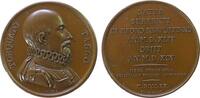 Italien Suitenmedaille Bronze Tasso Torquato (1544-1595) - italienischer Dichter, Büste nach rechts / Mehrzeiler, v. Caque, ca. 41,3 MM, Rand: MONACHII -
