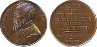 Italien Suitenmedaille Bronze Michelangelo - Bonarotus Mich. Angelus (1474-1533) - italienischer Maler, Büste nach links / Mehrzeiler, v. Gayrard, ca. -