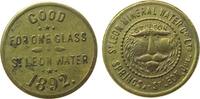 Kanada Jeton Messing St. Leon Mineral Water Co. - Good for one glas St. Leon water, ca. 21,3 MM -