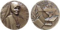 Italien Medaille Bronze Speranza di Gesù (Maria Josefa Alhama Valera - 1893-1983) - auf Ihren Tod, röisch-katholische Nonne, Brustbild halbrechts -