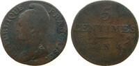 Frankreich 5 Centimes Ku Dupré, Petit Module, A (Paris) -