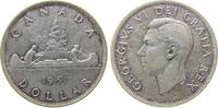 Kanada 1 Dollar Ag Georg VI, Kanu -