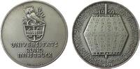 Kalendermedaille Medaille Bronze versilbert Universitätsbund Innsbruck, v. Köttenstorfer, ca. 40 MM, mattiert -