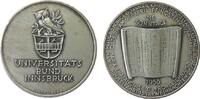Kalendermedaille Medaille Bronze versilbert Universitätsbund Innsbruck, v. Köttenstorfer, ca. 40 MM, mattiert -