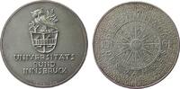 Kalendermedaille Medaille Bronze versilbert Universitätsbund Innsbruck, v. Köttenstorfer, ca. 40 MM, mattiert -
