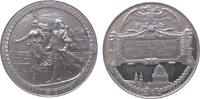 USA Medaille 1893 Zinn Chicago - auf die Weltausstellung, Fortuna weist Kolumbus den Weg / Adler auf Kartusche über Gebäude, v. Fristrup, Schmahl...