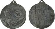 Neujahr Medaille Weißmetallguß Neujahr 1995 - Venus, Schrift: auch 1995 sich für Freude offenhalten / zwei Männer bei Betrachten der Venus, v. -