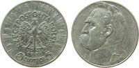 Polen 5 Zlotych Ag Pilsudski -