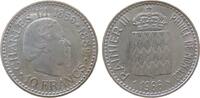 Monaco 10 Francs Ag Charles III. - Rainier III -