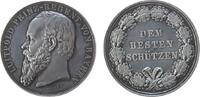 Schießprämie o.J. Silber Luitpold (1821-1912) - dem besten Schützen, Prinzregent von Bayern, v. A. Börsch, ca. 40 MM, ca. 34,5 Gramm, winzige Ran...
