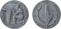 Schützen Medaille 1928 Silber Geislingen - auf das 32. Württembergische Landes- und 425jährige Jubiläumsschießen, Schütze mit Armbrust und Wappen...