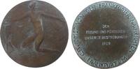 Medaille 1929 Frankfurt Bronzeguß Frankfurt - dem Freund und Förderer unserer Bestrebungen, gestiftet von den Frankfurter Nachrichten, auf Erdkug...