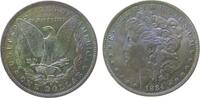 USA Dollar 1884 Ag Morgan, O (New Orleans), hübsche Patina fast stgl