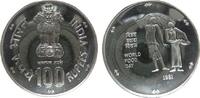 Indien Republik 100 Rupie Ag FAO, Bombay -