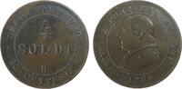 Vatikan 4 Soldi 1866 Ku Pius IX, ANN XXI, 20 Centesimi, Bermann 3346, winziger Randstoß unc