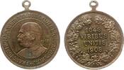Franz Josef I (1848-1916) tragbare Medaille Bronze Franz Joseph I. (1848-1916) - auf das 60jährige Regierungsjubiläum, Büste nach links / 1848 VIRIBUS UNITIS 1908, v. Har -