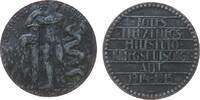 Franz Josef I (1848-1916) Spendenmedaille Zink Rotes Kreuz - Gegen eine Welt von Feinden, Adler mit ausgebreiteten Schwingen neben Mann mit Schwert und Schlange / Rotes K -