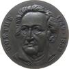 Goethe Medaille Bronzeguß Goethe (1749-1832), einseitig, ca. 40 MM -