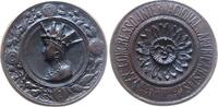 Brasilien Medaille Bronze Rio de Janeiro - auf den XX. Amerikanisten-Kongress, Brustbild eines Ureinwohners nach links / Blume und Umschrift, v. Jo -