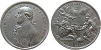 Frankfurt Medaille Zinn Leopold II (1790-1792) - auf die Kaiserkrönung in Frankfurt, Brustbild nach links / dem thronenden König werden die kaiserl -