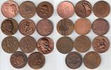 Neujahr 11 Medaillen Bronze Neujahr - 1953/54, 1961/62, 1967, 1968/9, 1969/70, 1972/73, 1973/74, 1974, 1974/75, 1981/82, 1986, 11 Medaillen, B.H. May -