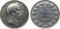 Napoleon Medaille Silber Napoleon III. (1852 - 1870) - verliehen von Comice Agricole de Nancy (Randgravur), Büste nach rechts / Gravur - Reunion d -