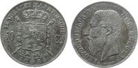 Belgien Ag Leopold II, Der Belgen 50 Centimes 1886 vz