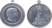 Frankfurt tragbare Medaille Aluminium Frankfurt - auf die Einweihung des Kaiser Wilhelm Denkmals, und auf den 25.-Jahrestag des Frankfurter Friedens, Büsten -