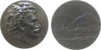 Musik Medaille Bronze Strauss Johann - auf seinen 100. Geburtstag, Musiker, Büste nach rechts / Flußlandschaft, v. Tautenhayn, ca. 40 MM, matti -