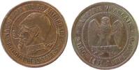Napoleon Medaille Bronze Napoleon III (1852-1870) - satirische Medaille, Spottmedaille, Napoleon mit Pickelhaube und Halseisen (Sedan) und Kette / -