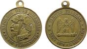 Napoleon tragbare Medaille Bronze Napoleon III (1852-1870) - satyrische Medaille, Spottmedaille, Napoleon mit Pickelhaube und Halseisen (Sedan) ohne Kette -