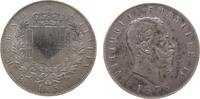 Italien 5 Lire Ag Emanuel II, R (Rom) -