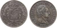 Sardinien 5 Lire Ag Carlo Felice (1821-31), Genua, (P), kleine Randstöße, zwei Kratzer, Sardinien -