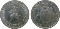 Schützen Medaille Silber Basel - auf das Kantonalschützenfest beider Basel, und 100 Jahre Feldschützen, Mittelalterlicher Schütze mit Flinte / Wap -