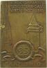 Österreich Plakette Messing Graz - auf den XI. Reichsverbandstag österreichischer Gastwirte u. Hoteliers in Graz, 28 x 41,3 MM, einseitig -