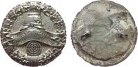 Abzeichen 1913 Bronze versilbert Saarlouis - Verein ehem. Jäger und Schützen, Helm über Spruchband, darunter Schießscheibe, einseitig mit Befes vz