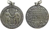 tragbare Medaille 1912 Wilhelm II. (1888-1918) Bronze versilbert Wilhelm II. (1888-1918) - auf die 100-Jahrfeier des Infanterie Regiments Graf We...