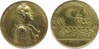 Österreich Medaille Bronze vergoldet Karl Alexander (1712-1780) - auf den Übergang über den Rhein bei Weissenburg und Hagenau und die Besetzung des -