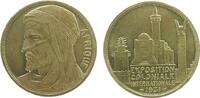 Paris Medaille Bronze Paris - auf die Internationale Kolonialausstellung, Kopf eines Beduinen nach links / div. Gebäude, ca. 33 MM -