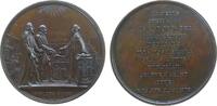 Medaille 1859 Schweiz Bronze Genf - auf das 300-jährige Jubiläum der Akademie, der Bürgermeister und der Stadtschreiber überreichen dem Reformato...