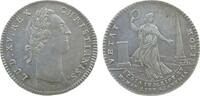 Jeton 1717 Jetons Silber Louis XV. (1715-1774) - auf die königliche Akademie, Académie Royale, Brustbild nach rechts / Eine in antikem Stil gekle...