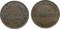 1 Penny Token 1872 Neuseeland Ku Aukland, R. Gratten, Bohrversuch, Atkins: 288 ss