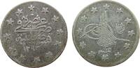 Türkei 2 Kurus Ag Abdul Hamid II. (1876-1909), AH1293/22 -