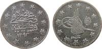 Türkei 2 Kurus Ag Abdul Hamid II. (1876-1909), AH1293/22 -