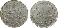 Türkei 5 Kurus Ag Abdul Hamid II (1876-1909, AH1293/32 -
