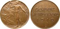 vor 1914 Medaille Bronze Gevaert - auf den internationalen Photowettbewerb, nackter Mann mit Waage und Lorbeerzweig / Mehrzeiler, v. Stoeving - Be -